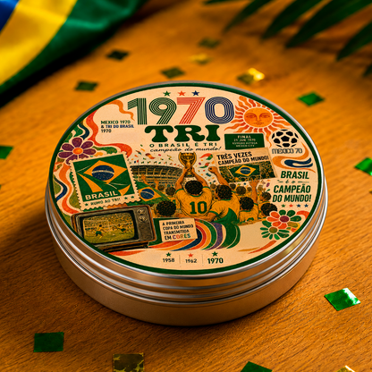 Kit Cookie na Latinha + Sacolinha — Edição Rumo ao Hexa 2026