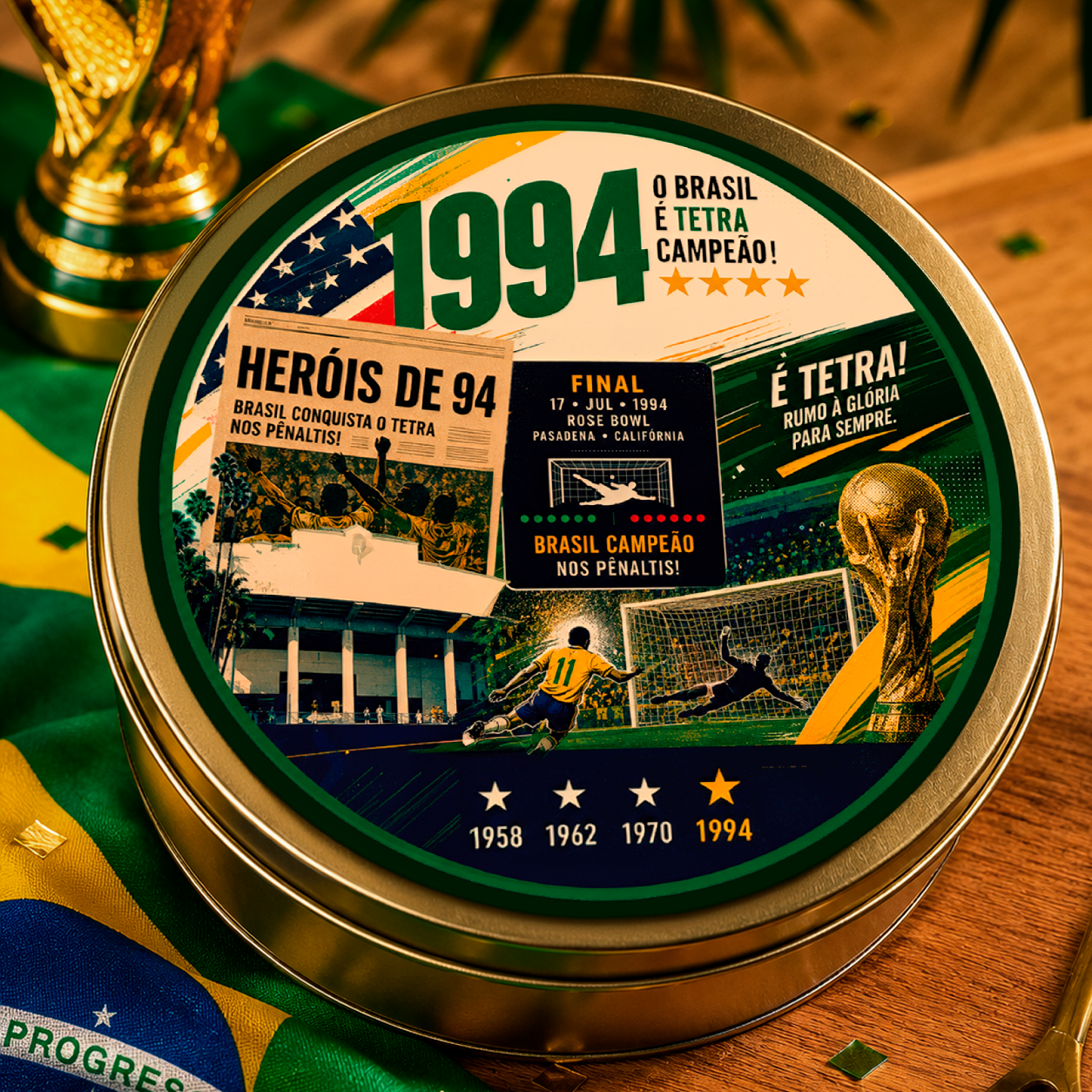 Cookie na Lata - Minha copa favorita (15cm)