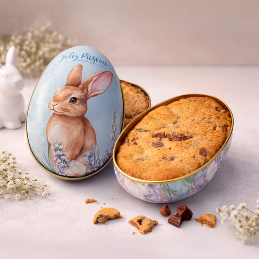 OVO COOKIE NA LATA EDIÇÃO PÁSCOA