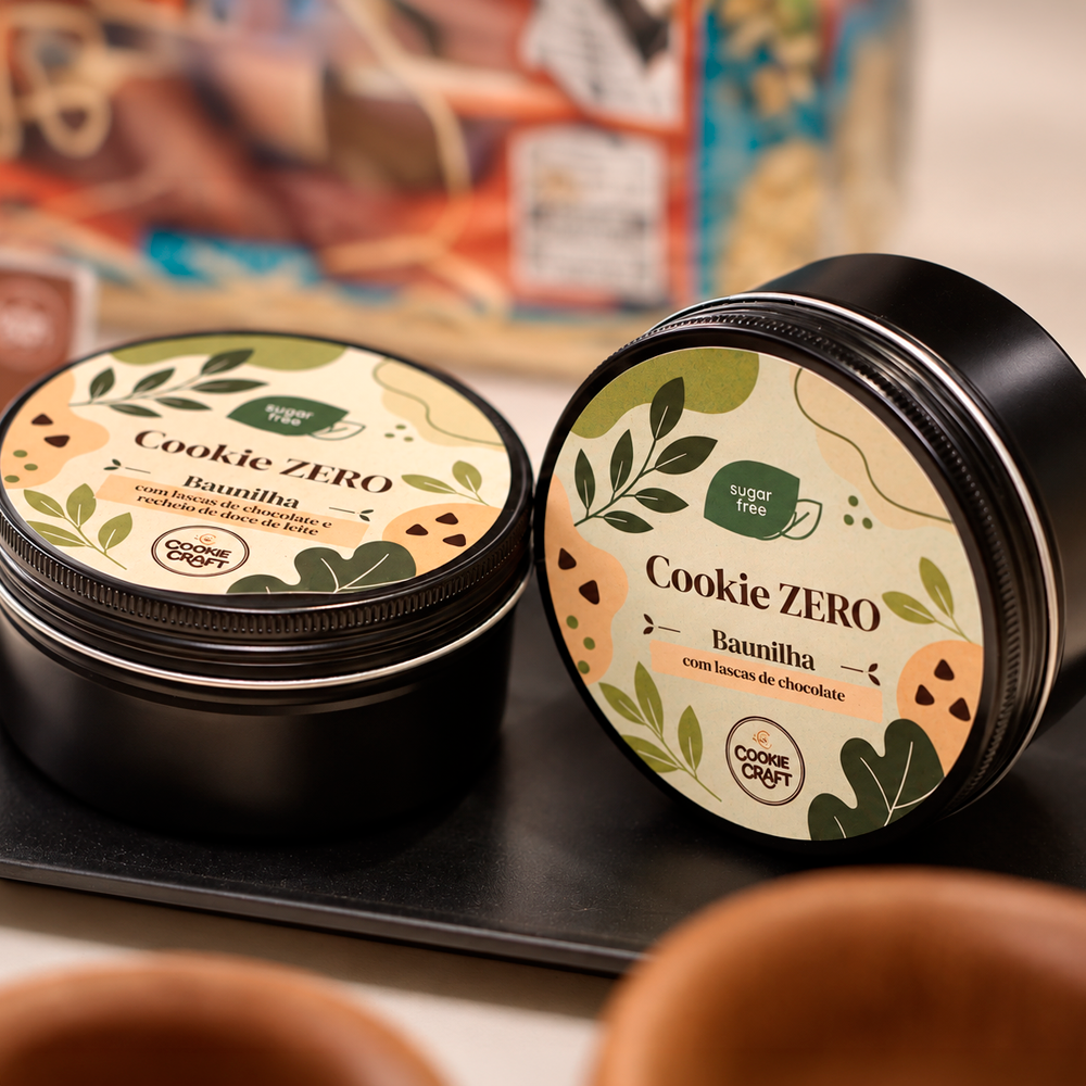 Cookie na Lata Linha Zero Açúcar