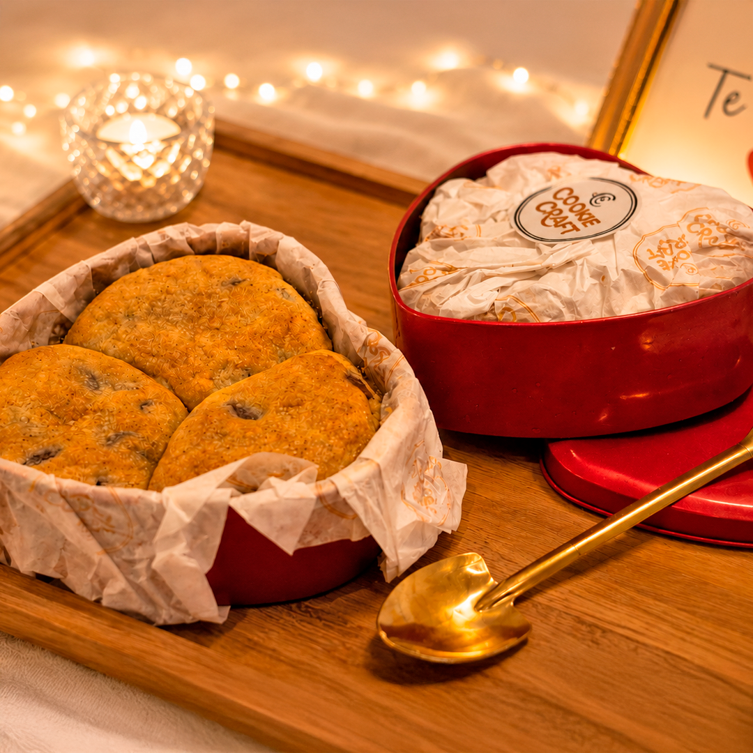 TORTA COOKIE NA LATA CORAÇÃO