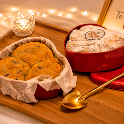 TORTA COOKIE NA LATA CORAÇÃO