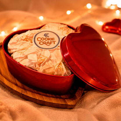 TORTA COOKIE NA LATA CORAÇÃO