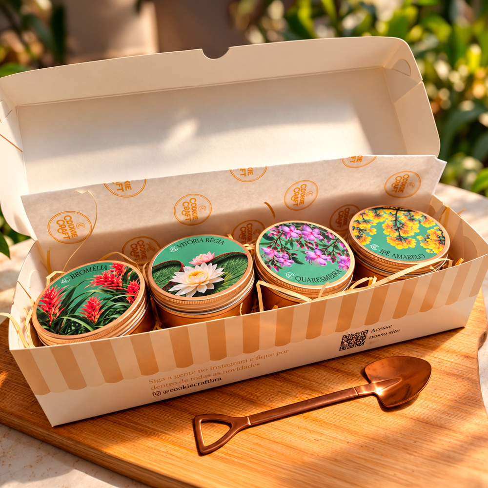 Coleção Flora Cookie na Lata