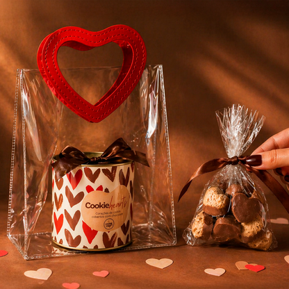 Cookie Hearts + Sacola Coração - Dia das Mães