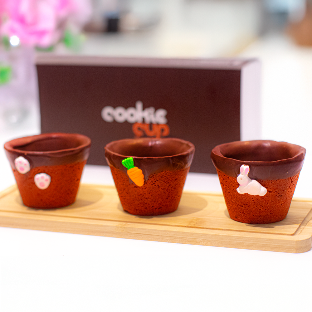 COOKIE CUP P DECORADO EDIÇÃO PÁSCOA